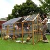 Outdoor Chicken Coop Enclosures 110" Large Kitten Playpen,Upgrade Waterproof Cover