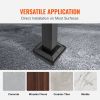 VEVOR Handrails for Outdoor Steps, Fit 4 or 5 Steps Outdoor Stair Railing, Arch#4 Wrought Iron Handrail, Flexible Porch Railing