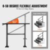 VEVOR Stair Handrail Railing, 3 ft, 3 Steps Handrails for Outdoor, Carbon Steel and Metal Hand Rail with Installation Kit, 0-50 Degree Adjustable