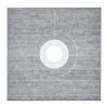 VEVOR Shower Curb Kit, 36"x36" Shower Pan Kit with 6.3" Central Drain, Lightweight EPS Shower Installation Kits with 2 Waterproof Cloths