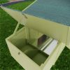 Wooden Chicken Coop Outdoor Hen House Poultry Cage with 2 Sides Large Nesting Boxes,2 Free-range Doors