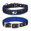 Pet dog collar; diving cloth reflective nylon collar; medium and large dog collar